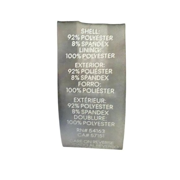 Calvin Klein Womens Black Cream Color Block Mock Scuba Sheath Dress Sz 12 New - Picture 8 of 9